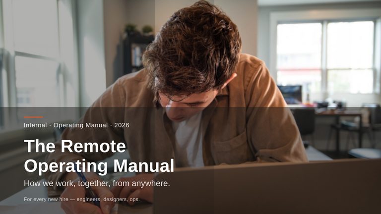 The Remote Operating Manual